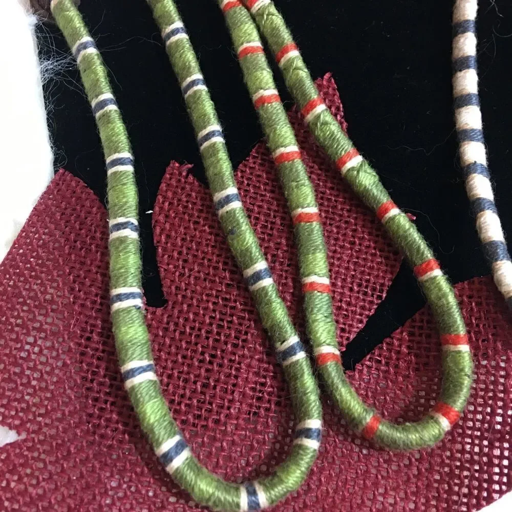 Leather wrapped silk threading beach/yoga chokers | Buy  display picture 2